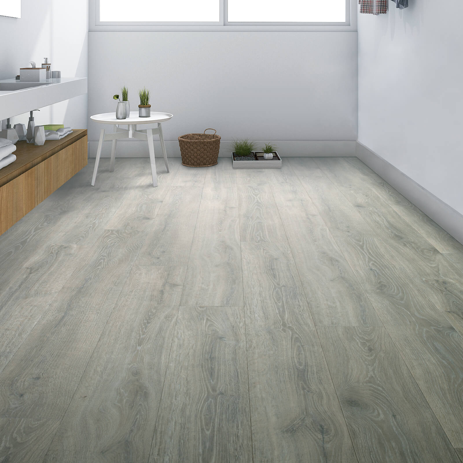 Gray Laminate flooring | Nemeth Family Interiors