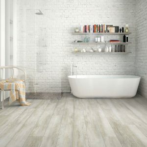 White Flooring Tub | Nemeth Family Interiors