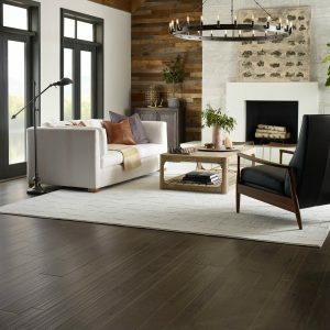 Dark Hardwood Flooring for living room In Covina, CA | Nemeth Family Interiors