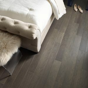Hardwood flooring Near Bed | Nemeth Family Interiors