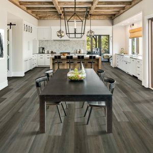 Laminate flooring for dining area | Nemeth Family Interiors