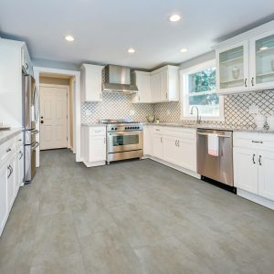 Laminate flooring for modular kitchen | Nemeth Family Interiors